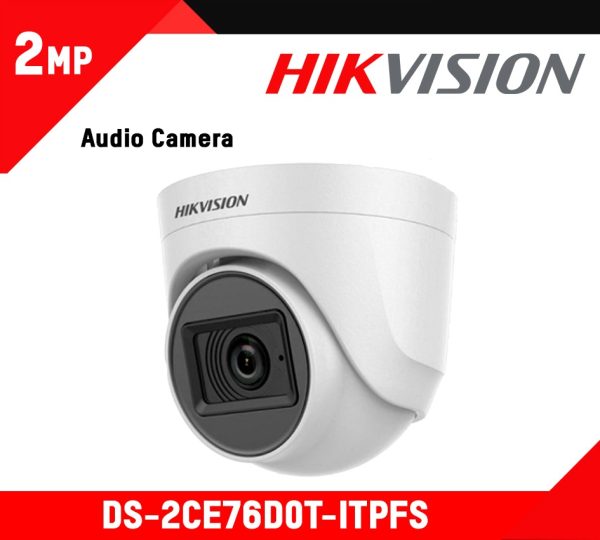 Hikvision Turret Audio Inbuild Camera (DS-2CE76D0T-ITPFS)