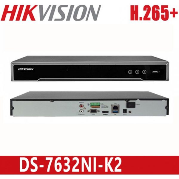 Hikvision DS-7632NI-K2 32-ch 1U 4K NVR. Hikvision