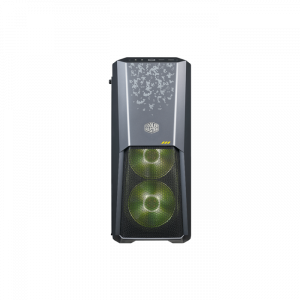 Cooler Master MasterBox MB500 ATX Mid-Tower with Three 120mm RGB Fans, Front Semi-Meshed Ventilation, Tempered Glass Side Panel & RGB Lighting System, Black