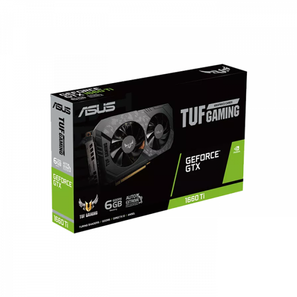 TUF-GTX1660Ti-6G-Evo-GAMING - ASUS TUF Gaming GeForce® GTX 1660 Ti EVO 6GB GDDR6 rocks high refresh rates for an FPS advantage without breaking a sweat.