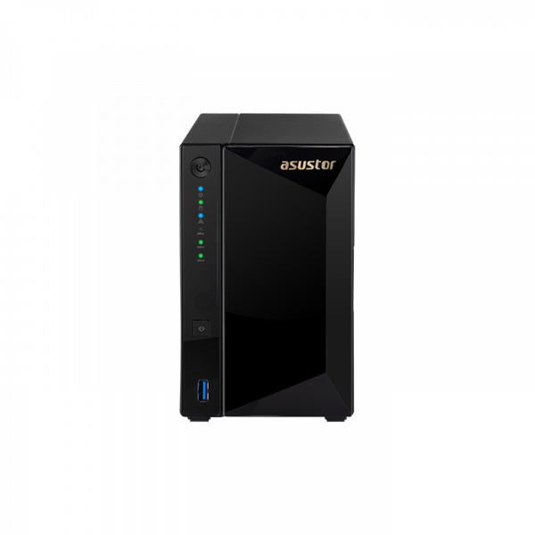 Asustor AS4002T - 2 Bay NAS, Marvell Armada A7020 Duad-Core, 2 GB DDR4, Gbe x2, 10G Base-T x1(RJ-45), WoL, System Sleep Mode