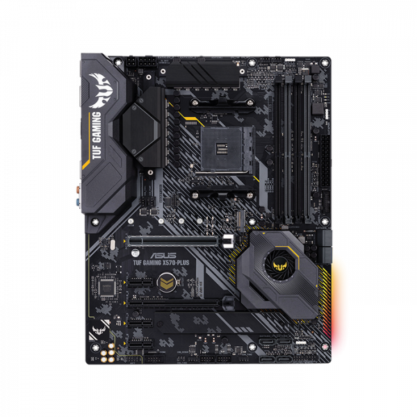 ASUS TUF GAMING X570-PLUS, AMD AM4 X570 ATX gaming motherboard with PCIe 4.0, dual M.2, 14 Dr. MOS power stages, HDMI, DP, SATA 6Gb/s, USB 3.2 Gen 2 and Aura Sync RGB lighting