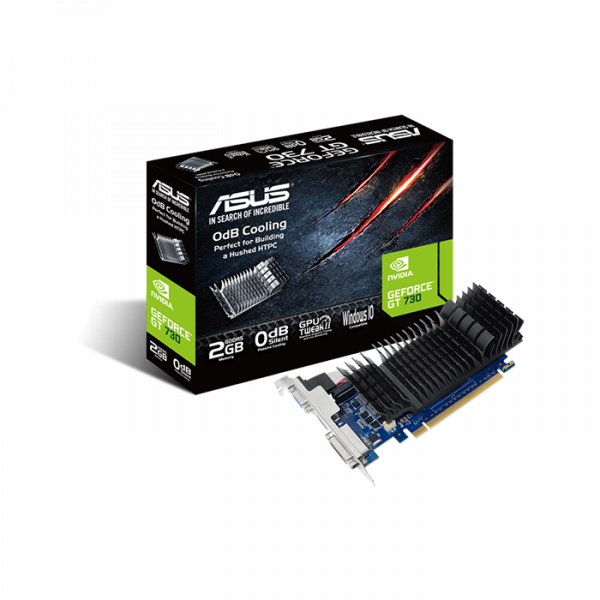 GT730-SL-2GD5-BRK-DDR5ASUS GeForce® GT 730 2GB GDDR5 low profile graphics card for silent HTPC build (with I/O port brackets)