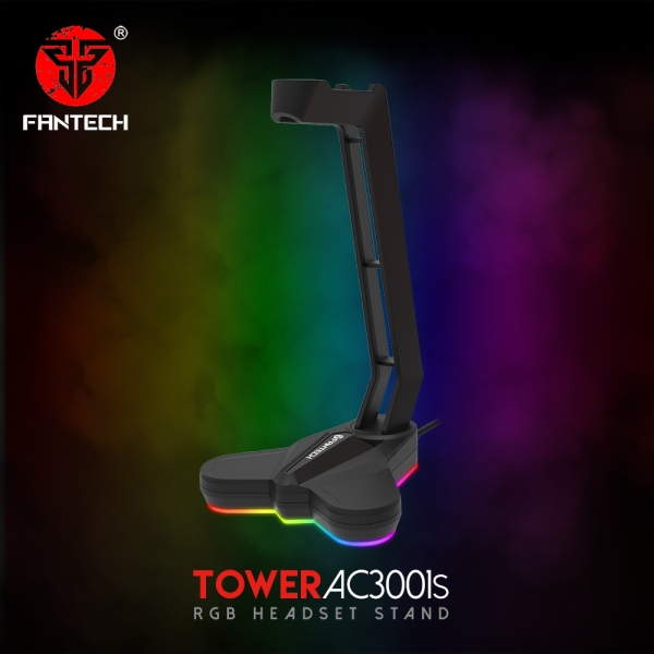 Fantech Tower Ac3001S Rgb Headset Stand-BLACK