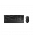 Rapoo 1960 Wireless Optical Mouse & Keyboard Spill Resistance Multimedia Hotkeys 1000DPI Black