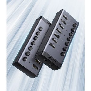 UGREEN 7-Port USB 3.0 Hub with USB-B to USB 3.0 Male Cable